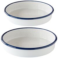 Kockums Jernverk Uunimuotti-setti 24 + 28 cm, valkoinen