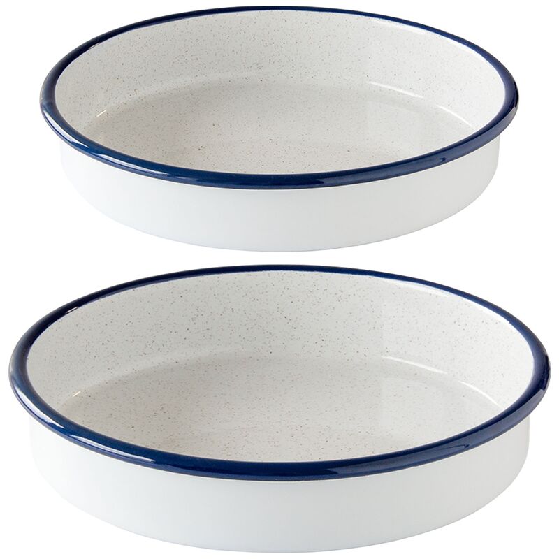 Kockums Jernverk Uunimuotti-setti 24 + 28 cm, valkoinen