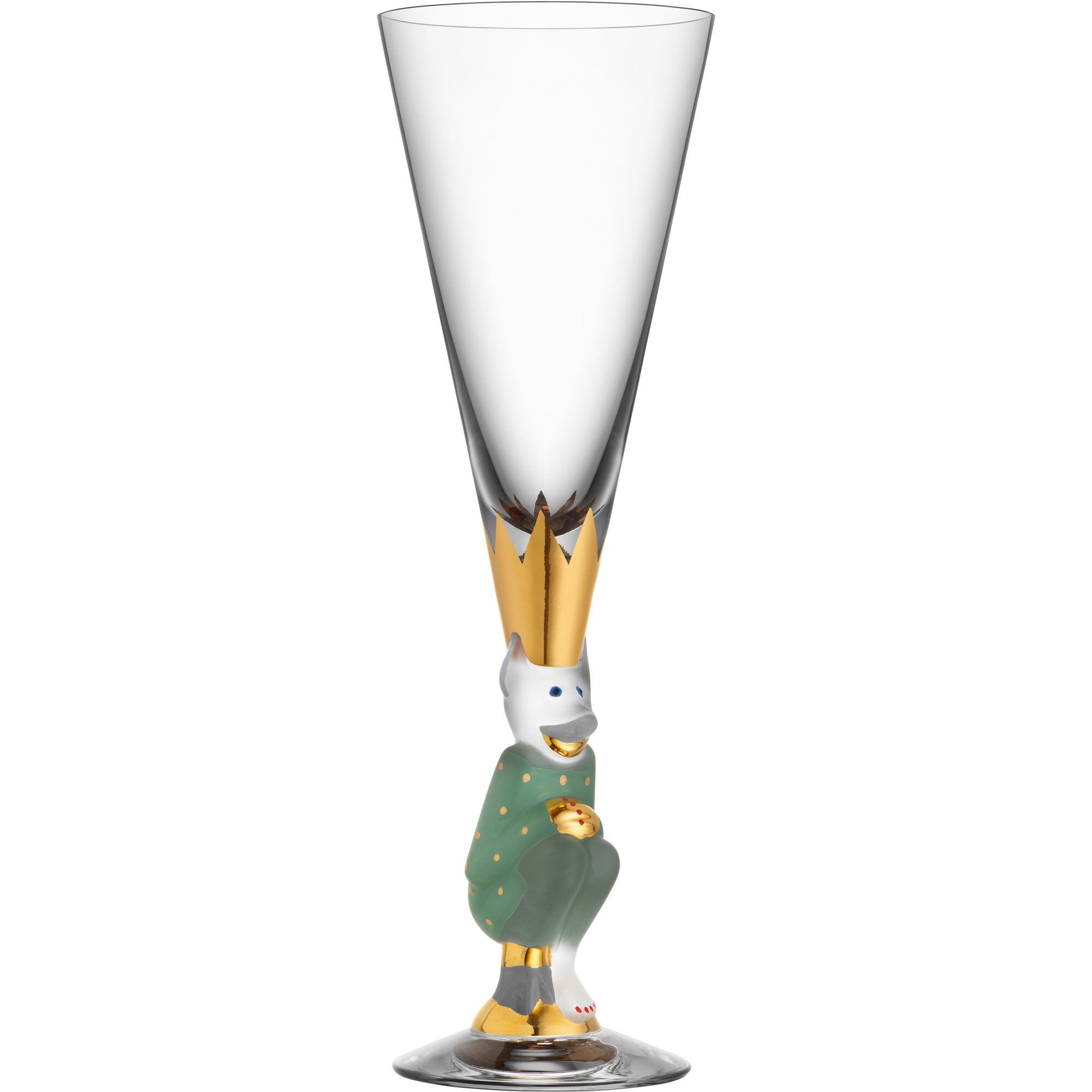 Orrefors The Sparkling Devil champagneglass 19 cl Grønn