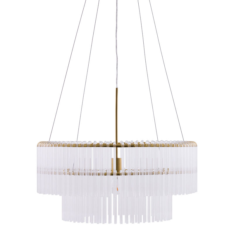 Globen Lighting Hook pendellampe 60 cm, klar/messing