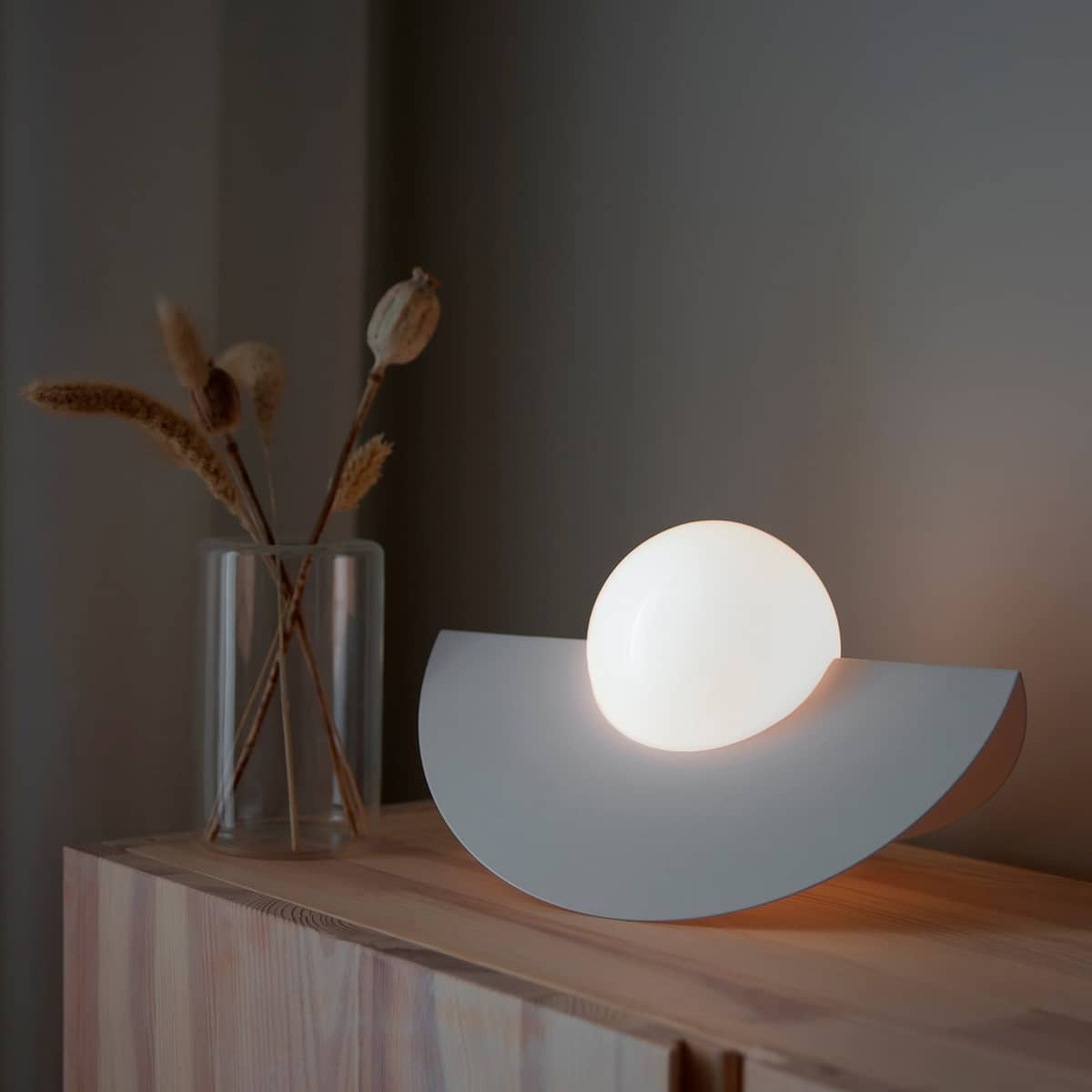 Bordslampa Roccia, vit
