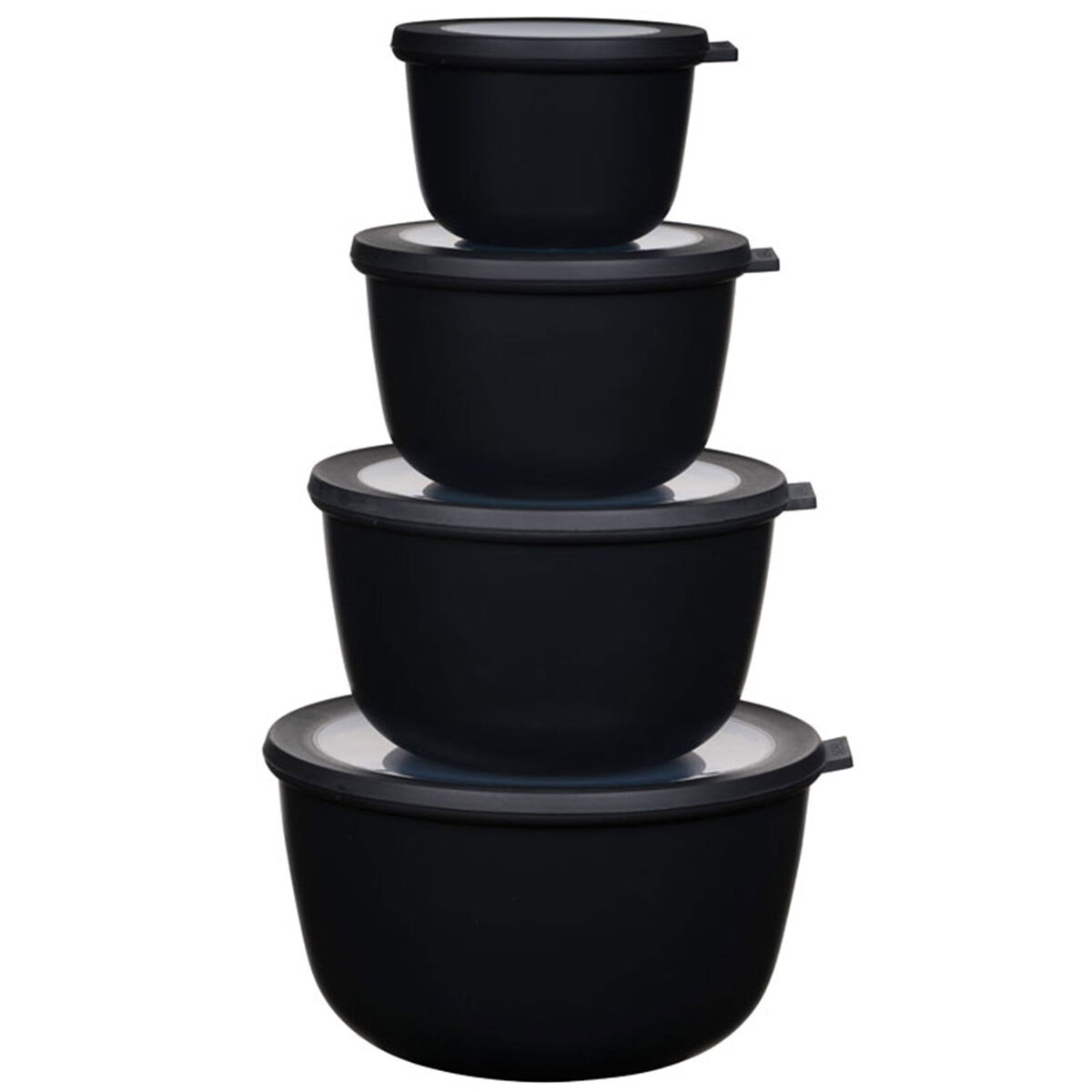 Cirqula bollesett høy 4 stk, svart