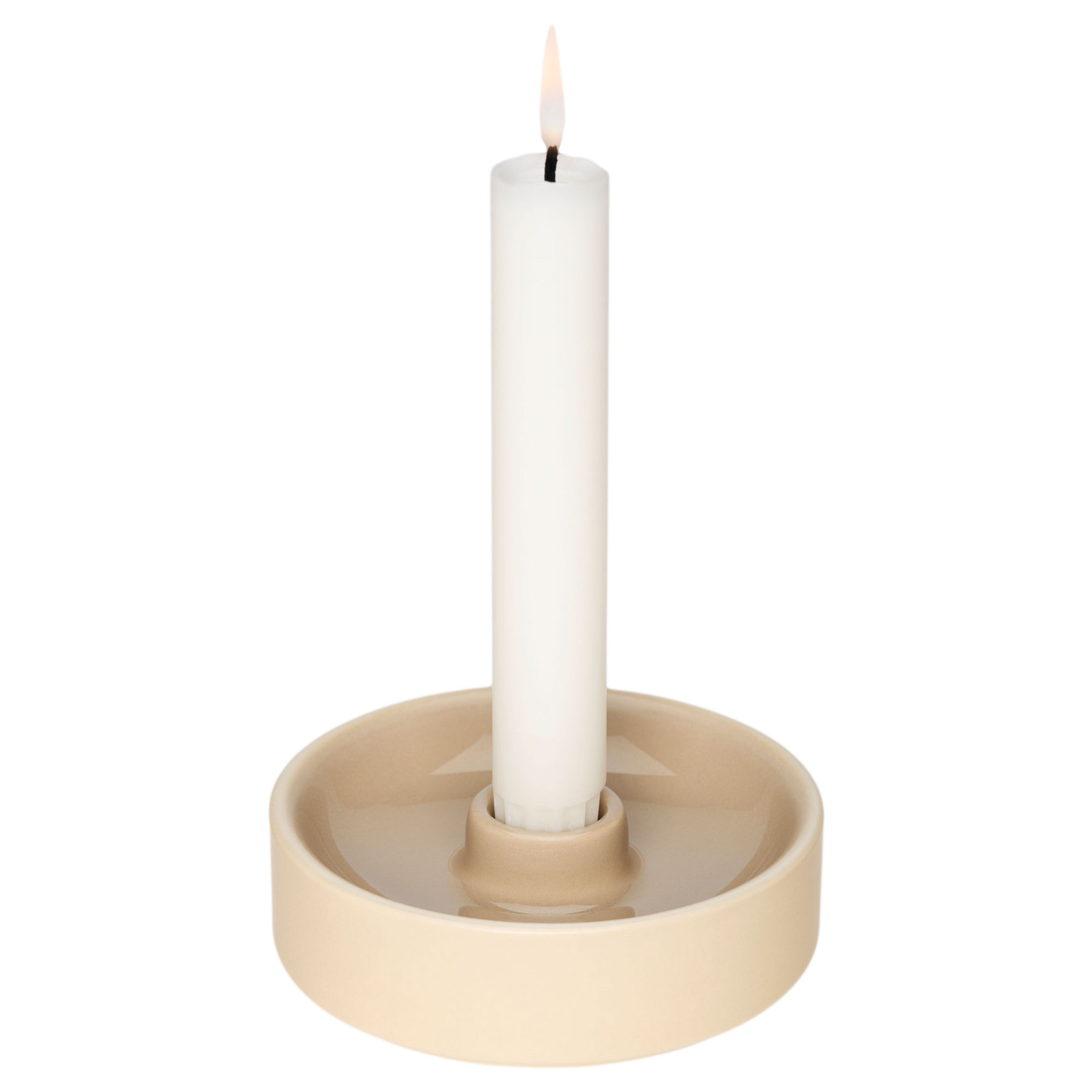 Kirnu lysestake 11 x 3,5 cm, beige