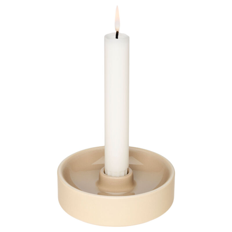 Kirnu lysestake 11 x 3,5 cm, beige