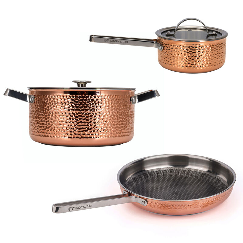 Vargen & Thor MJÖLNER.2 stegepande- & grydesæt 3 dele