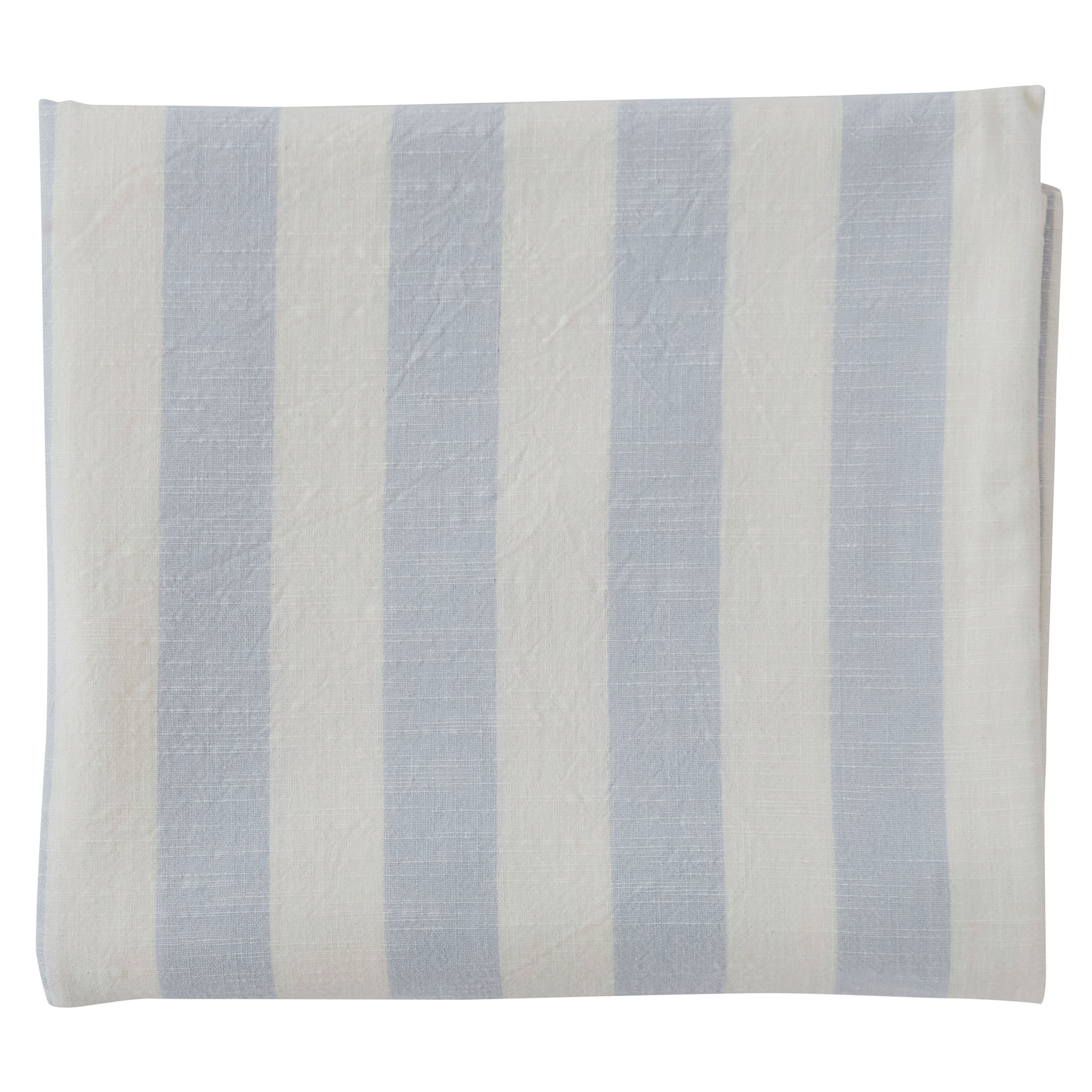 Raidallinen pöytäliina 260 x 140 cm, ice blue