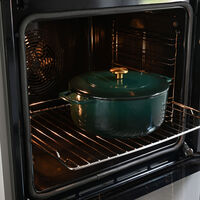 gjutjärnsgryta med lock 24 cm/3,8 liter, grön