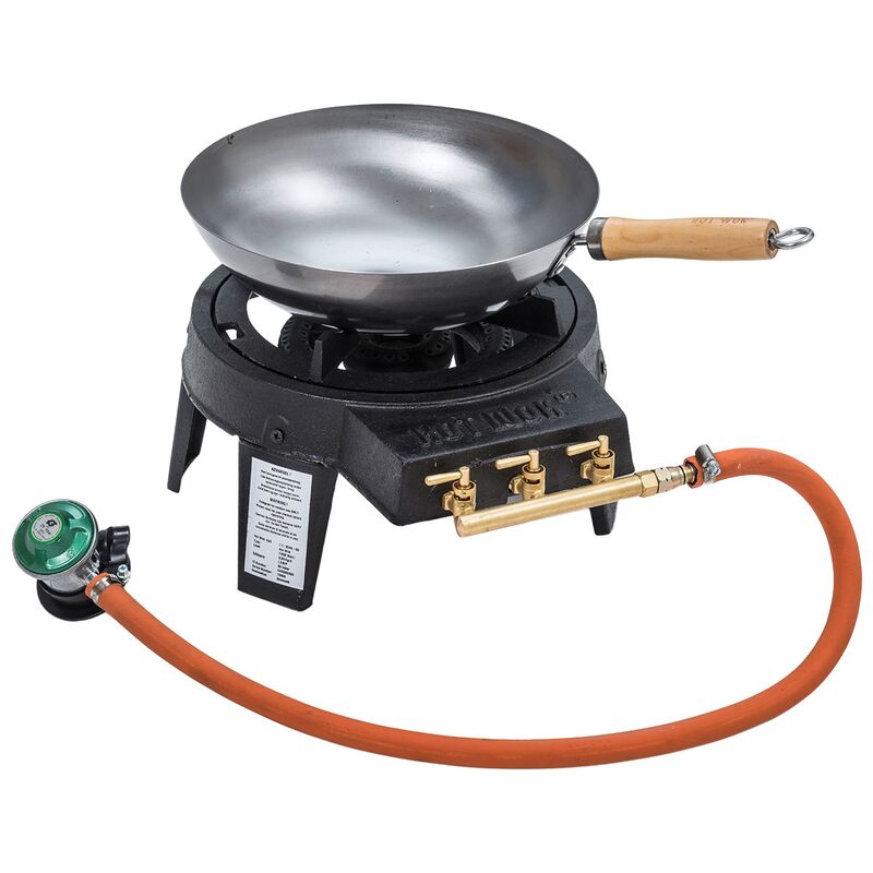 Gassbrenner 7 kW inkl. regulator og wokpanne