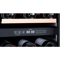 Arctic Collection 40D innbyggbart vinskap 28 flasker, svart