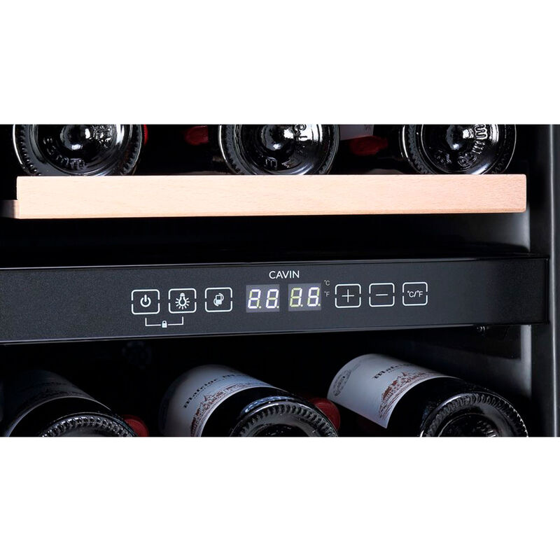 Arctic Collection 40D Fullglass Black indbygget vinkøleskab 28 flasker