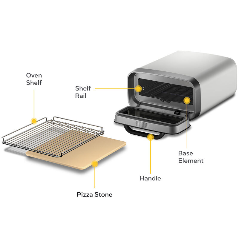 Ooni Volt 2 elektrisk pizzaugn 12", polar white