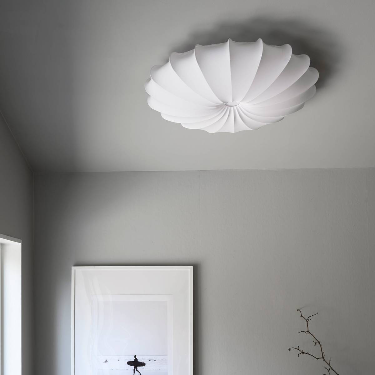 Anna loftsplafond, 60 cm, bomuld, hvid