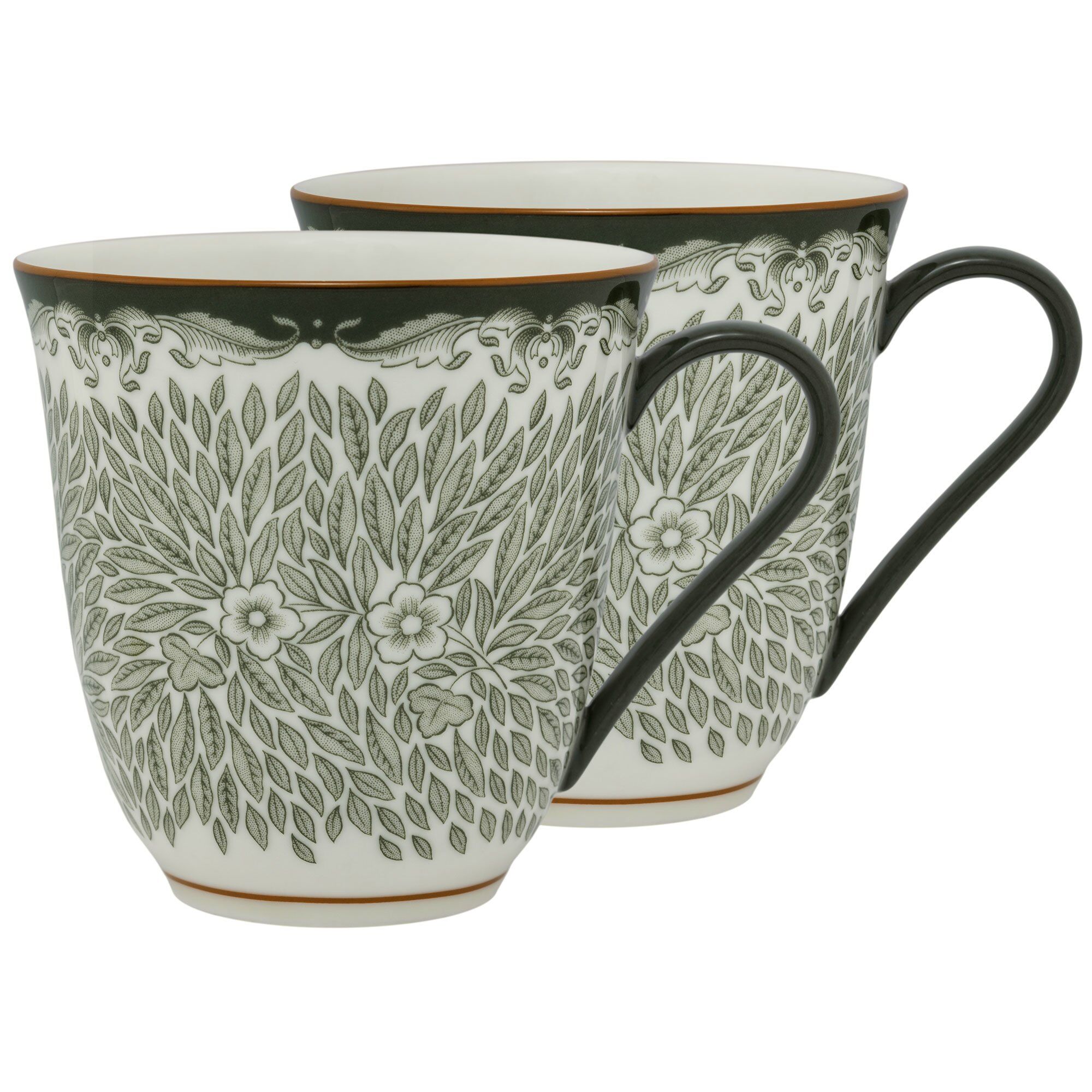 Ostindia Floris mugg 30 cl 2-pack, grön