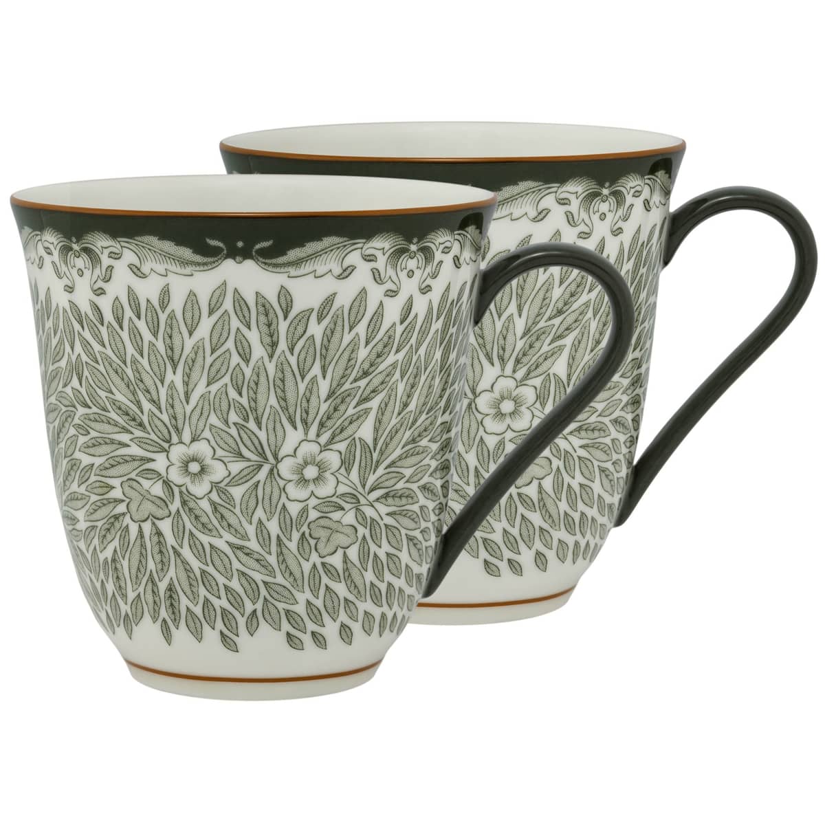 Ostindia Floris mugg 30 cl 2-pack, grön