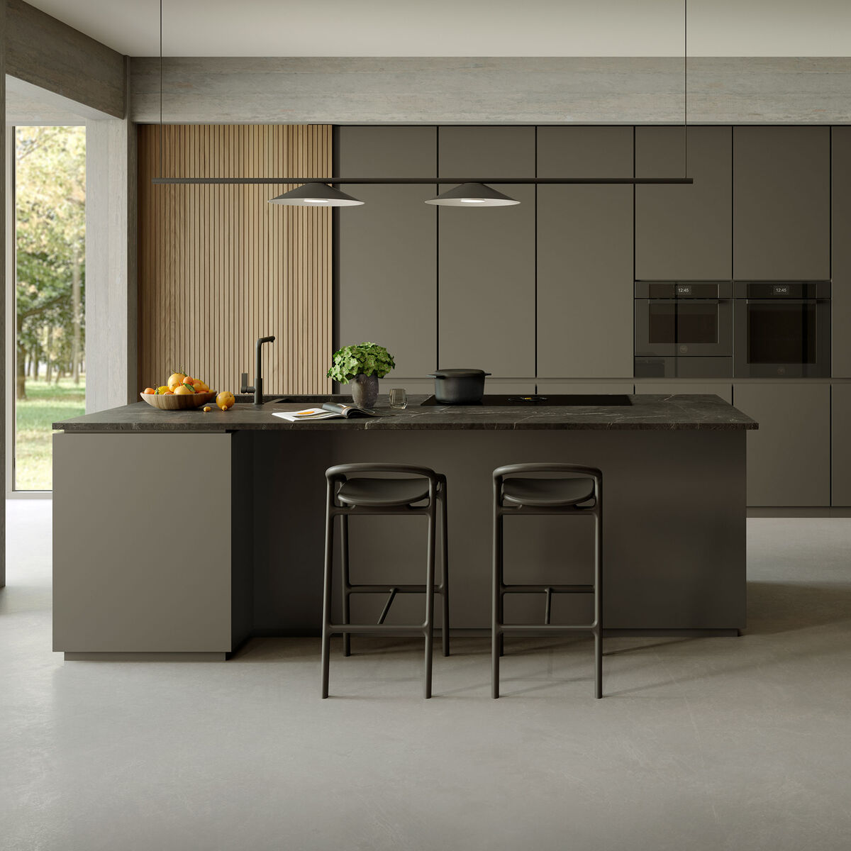 FMOD6117PTS3 Modern innbyggingsovn med pyrolyse 80 liter, obsidian