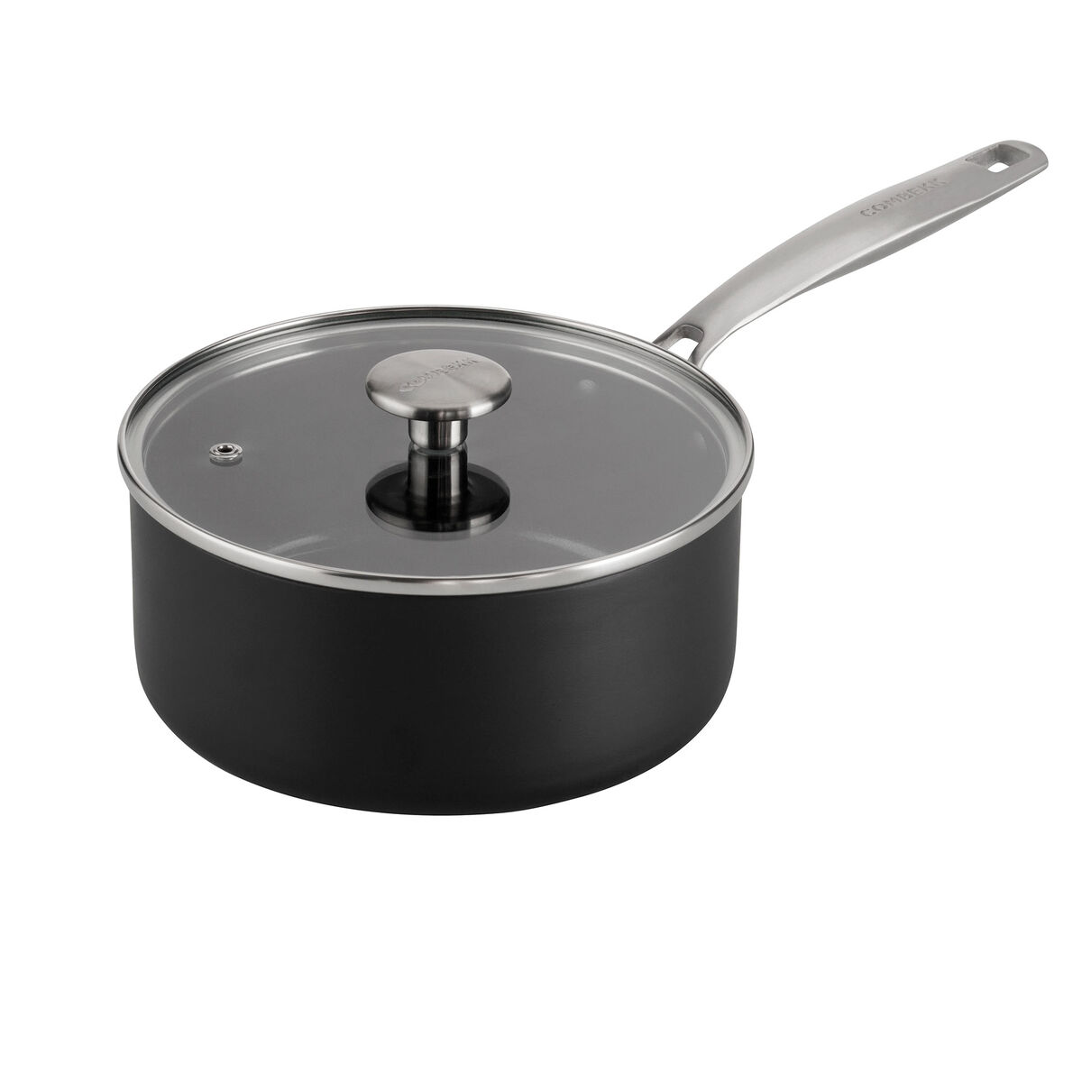 Combekk Kasserolle med stålhåndtag Ø18 cm 1,9 liter, sort