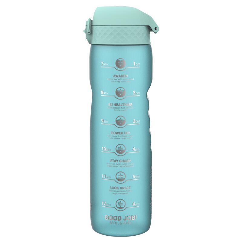 Motivational Bottle vesipullo 1 litra, sonic blue