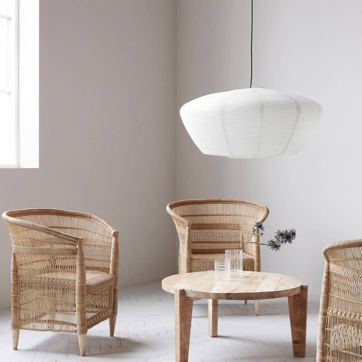 Bidar lampskärm, vit
