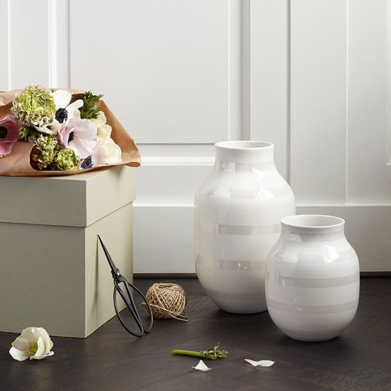 Omaggio vase perlemor 20 cm. 