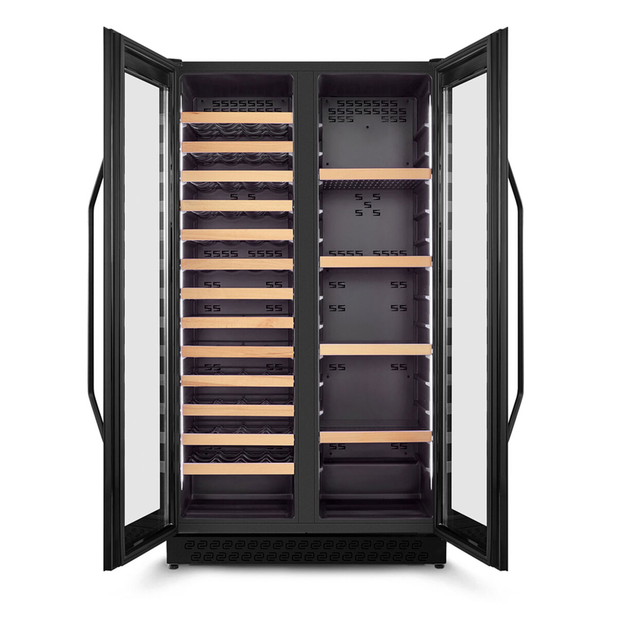 674 WineChef Duo viinikaappi 122 pulloa, musta