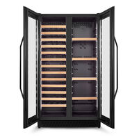 674 WineChef Duo viinikaappi 122 pulloa, musta