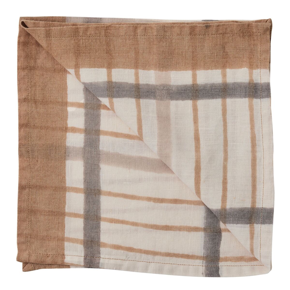 Ella servett, hazelnut checkered