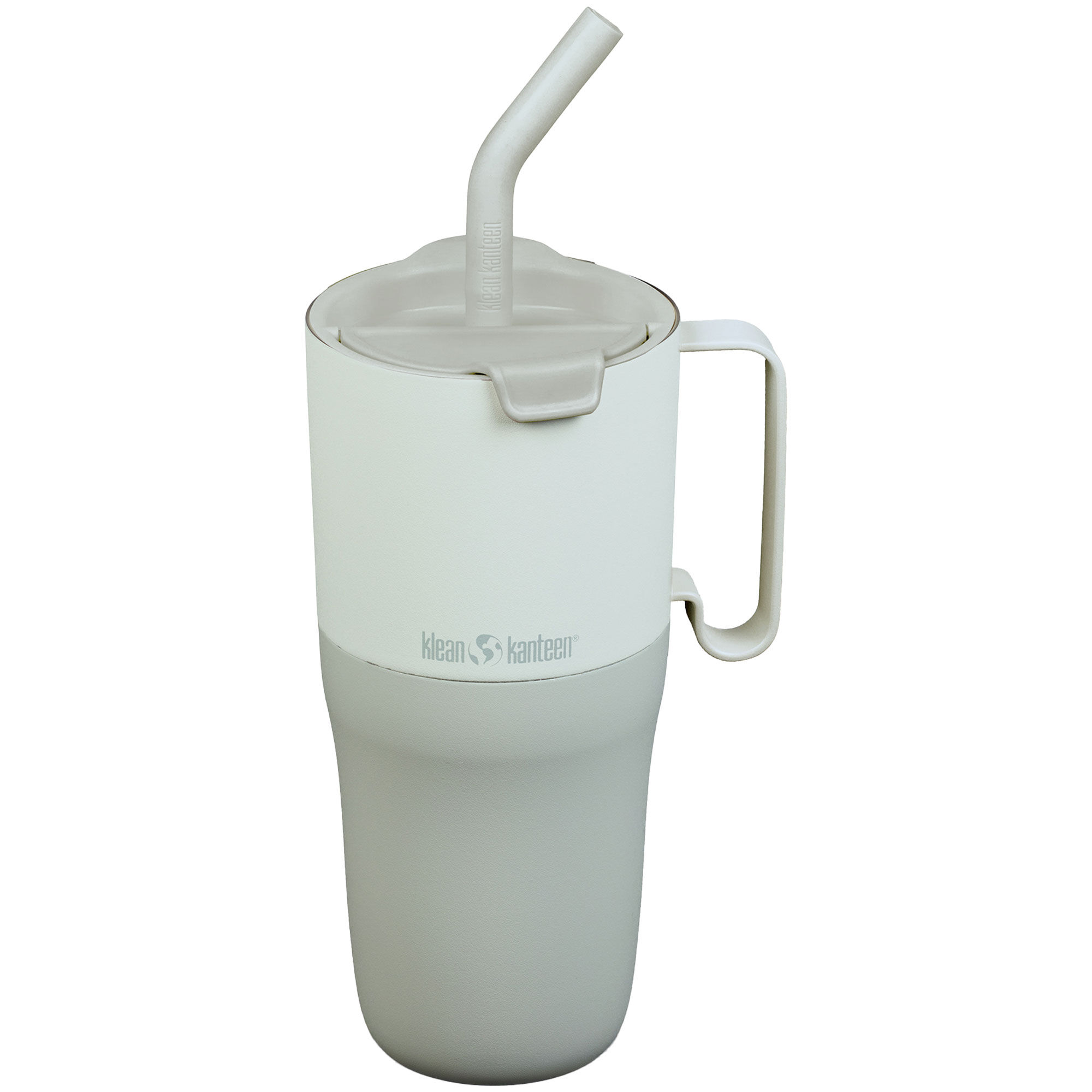 Klean kanteen Rise Tumbler med flip-låg og sugerør 770 ml, Barely Blue