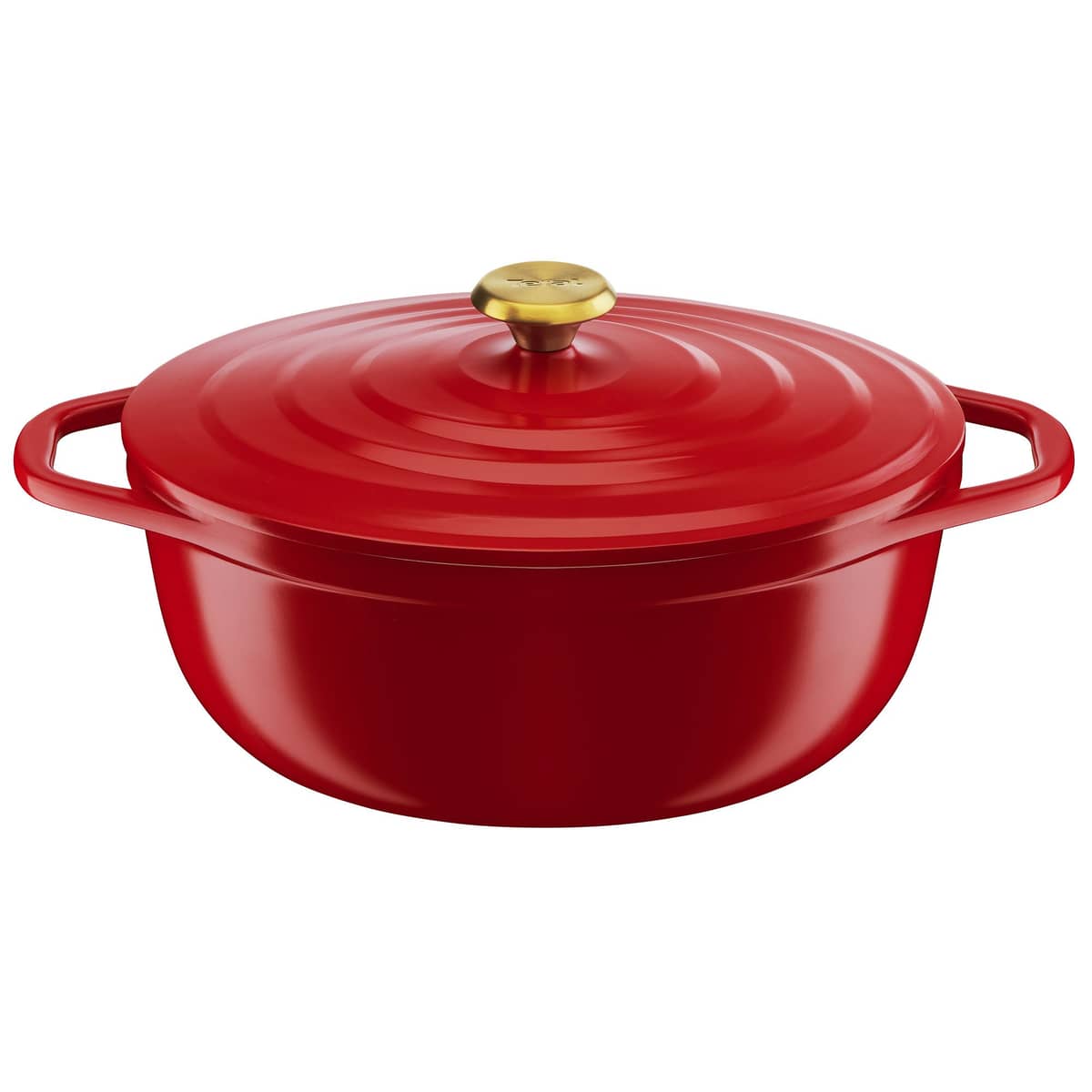 Air oval gryta, 5,7 liter, 30 cm, röd