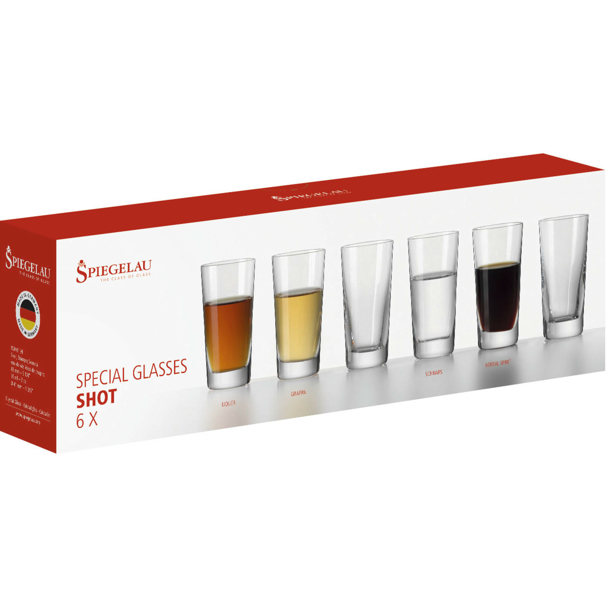 Alternativ bild 1 för Spiegelau Shotglas 5,5cl 6-p