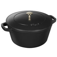 Grytesett i støpejern 24 cm, svart