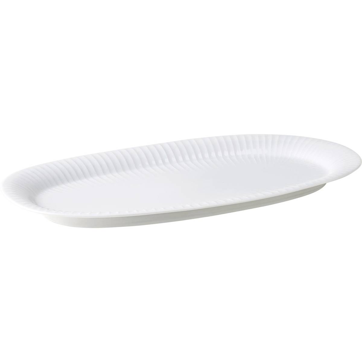 Hammershøi ovalt serveringsfat, hvitt, 40 x 22.5 cm