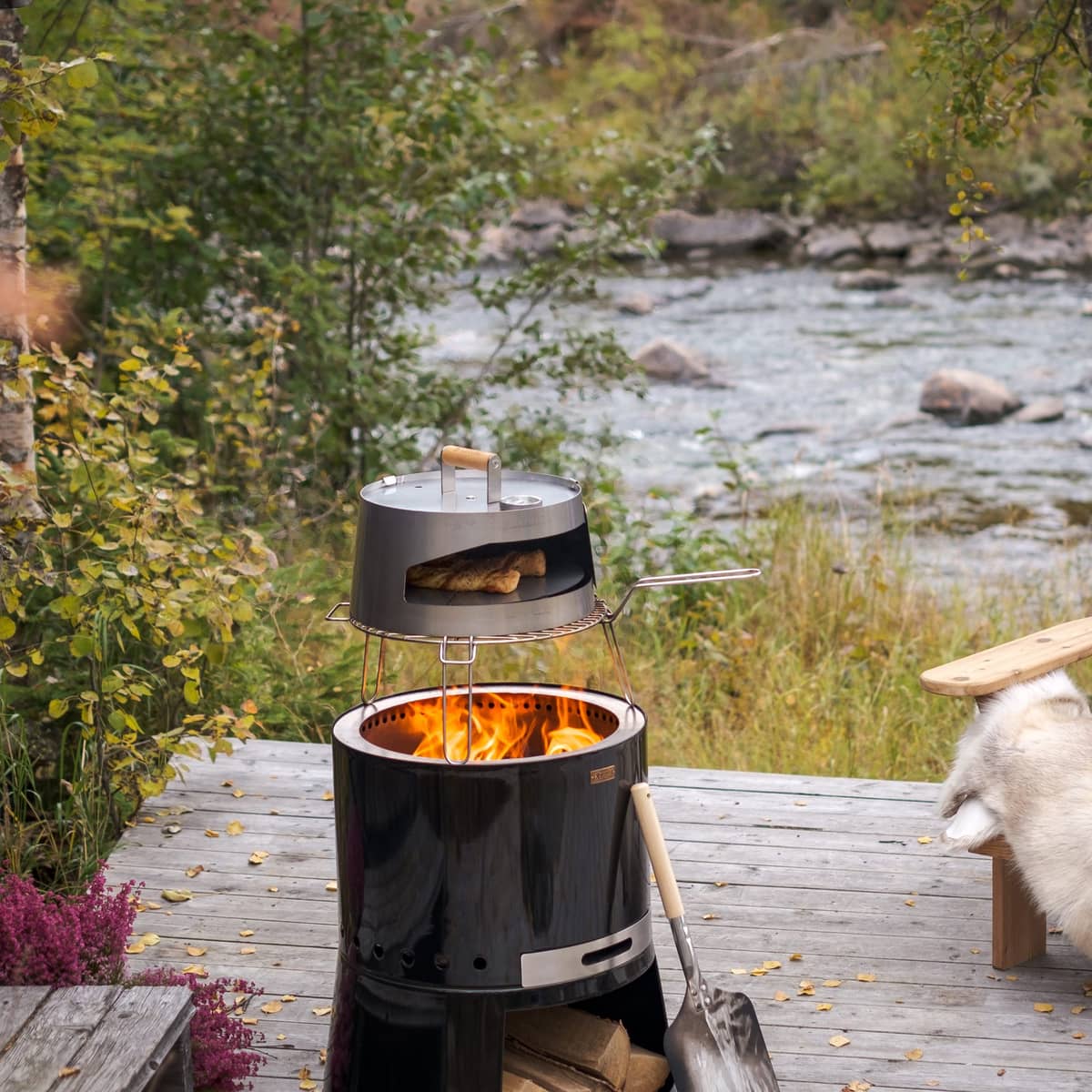 Pilar grillrist, rustfrit stål