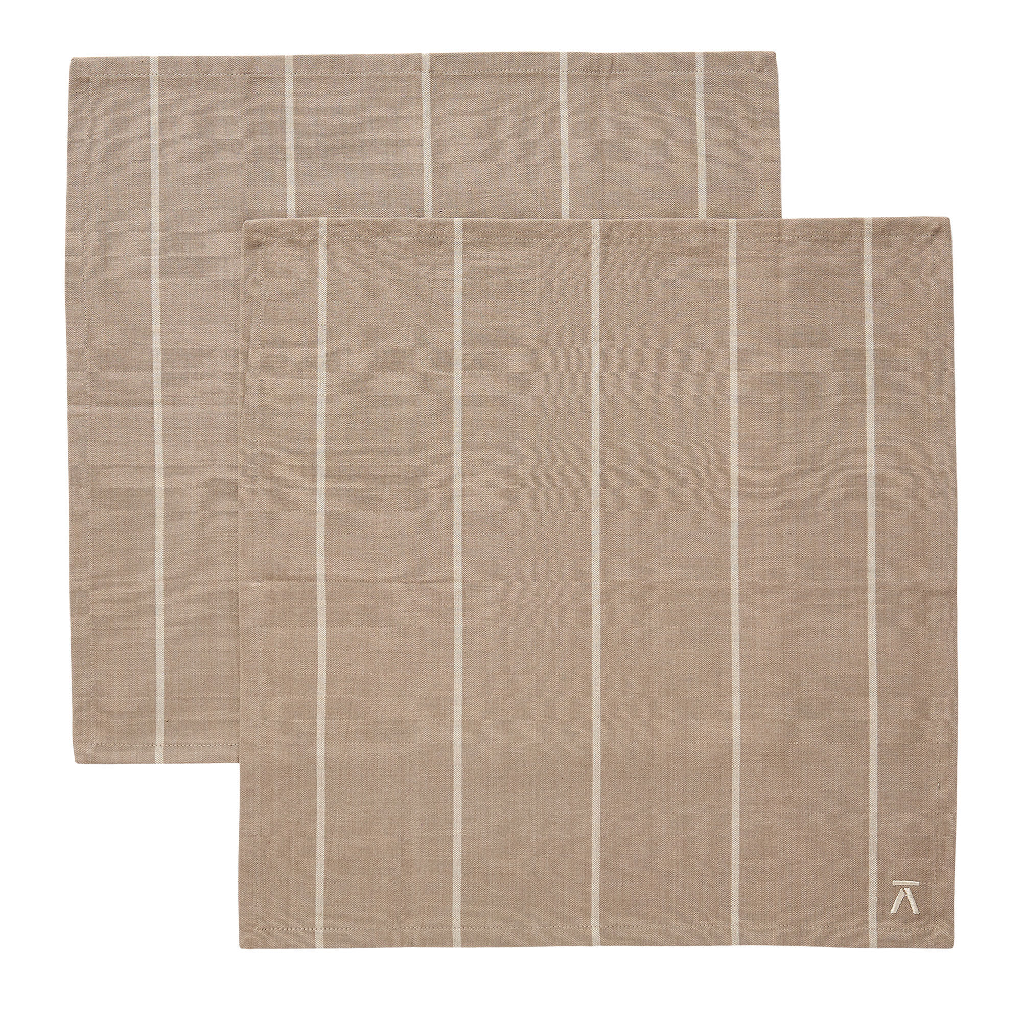 lautasliinat 45 × 45 cm 2 kpl, beige
