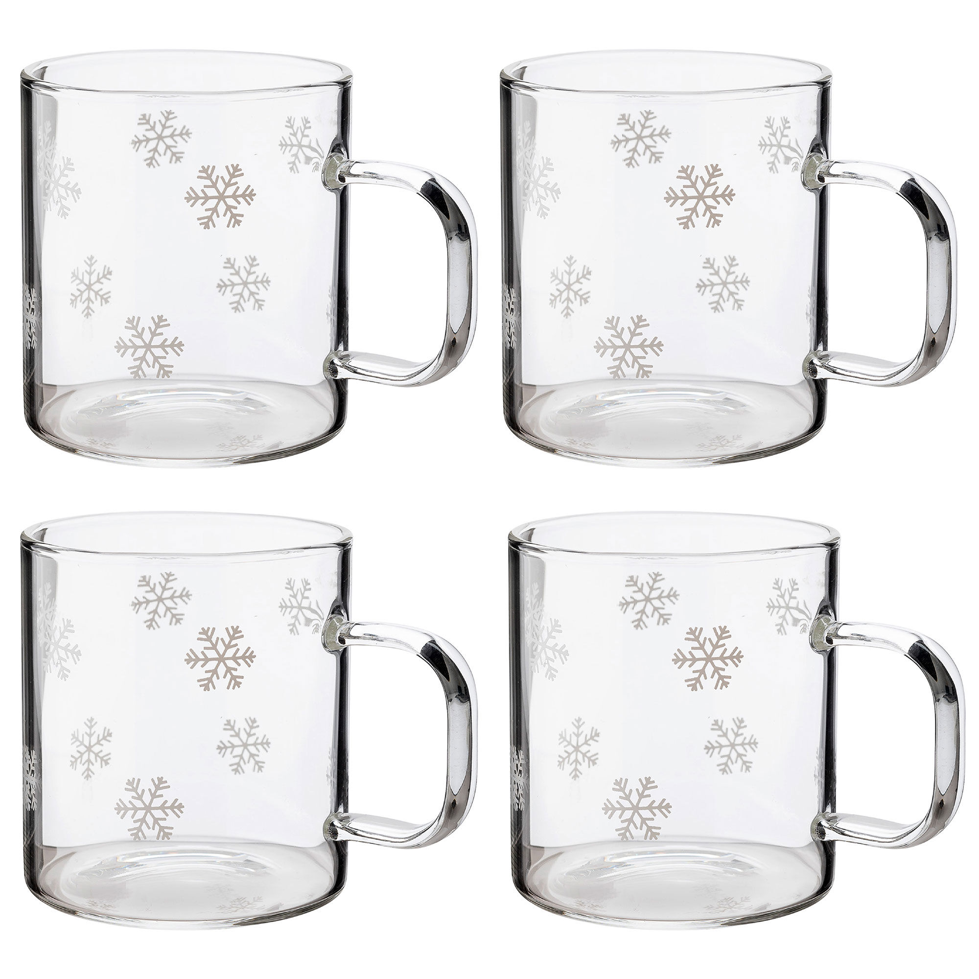 Isa Snöstjärna glasmugg 4-pack