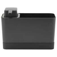 SinkSide opvaskeorganisator med sæbeholder, mørkegrå