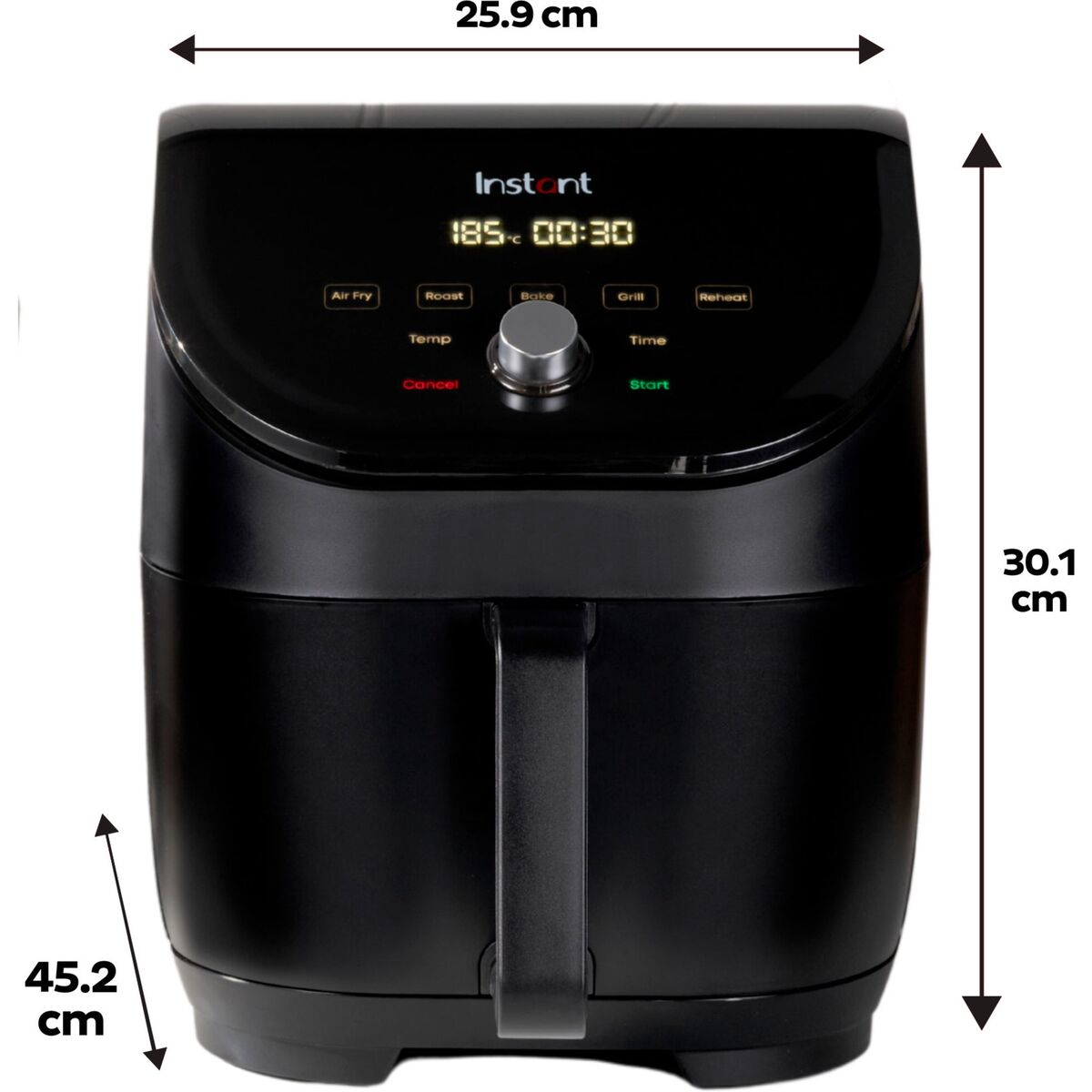 Vortex Slim Airfryer 5,7 liter, svart