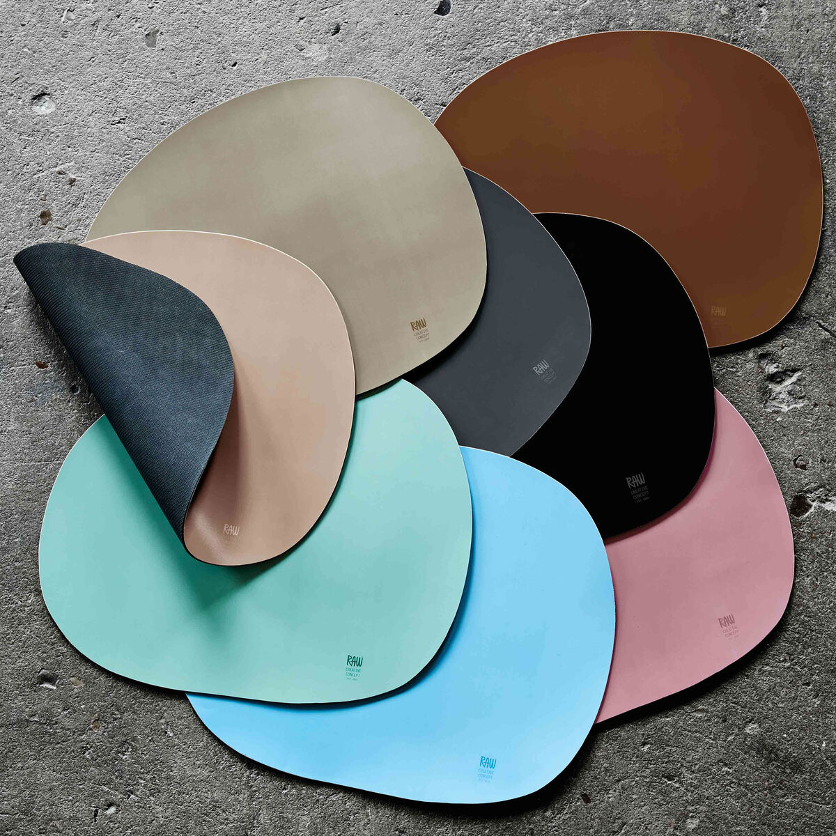 Raw bordbrikke, grønn