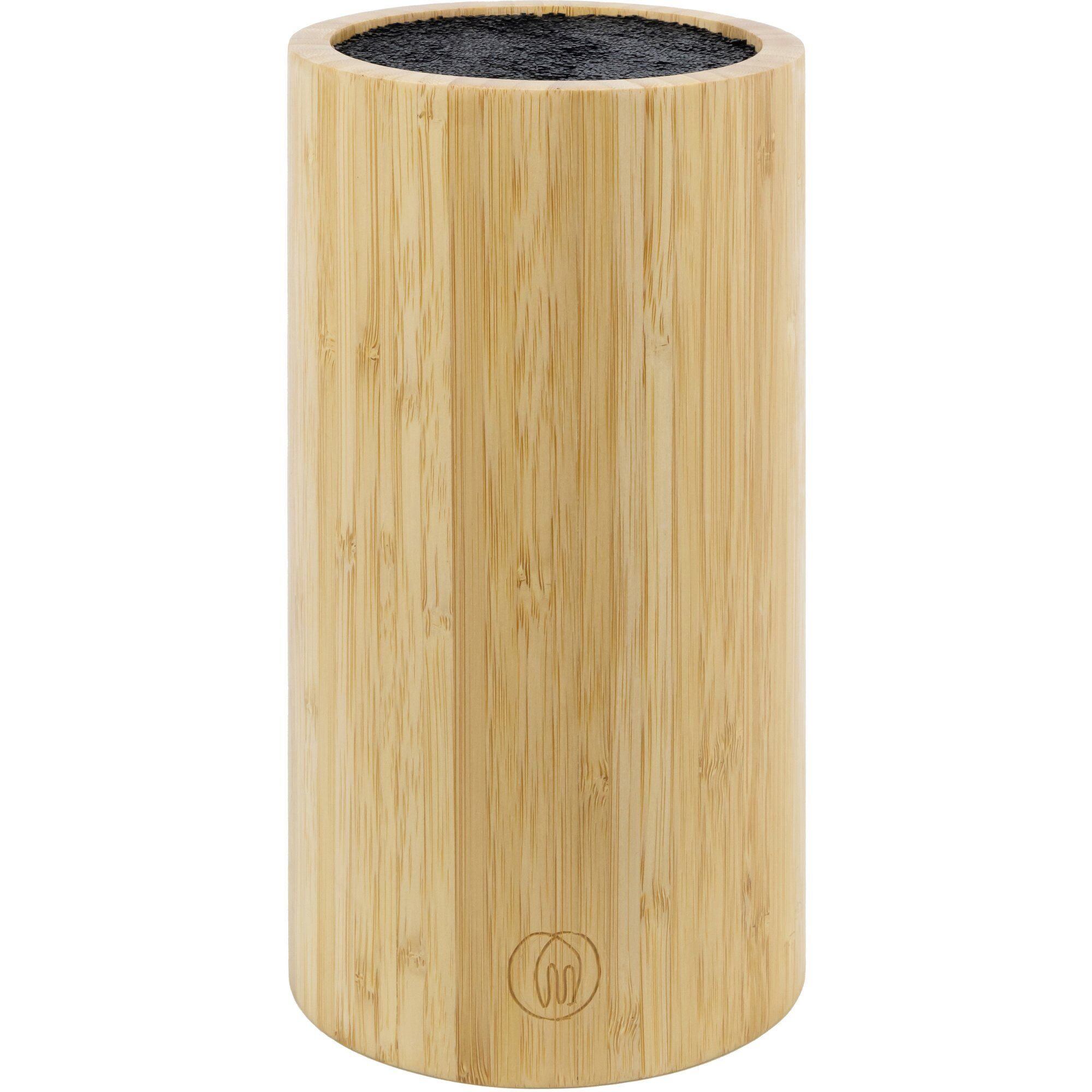 Knivblock bambu, diameter 13 cm
