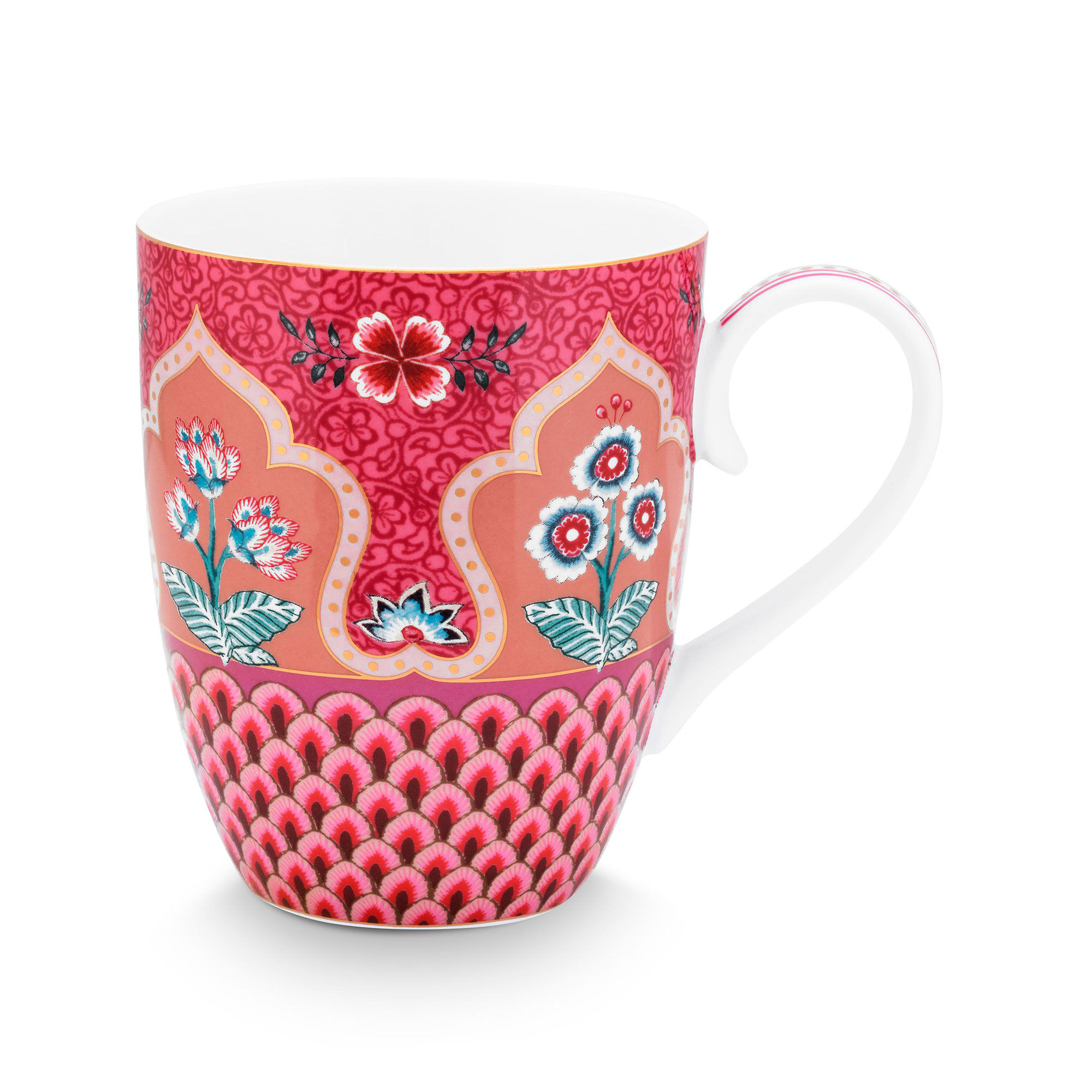 PIP Studio Flower Festival krus 35 cl, rosa