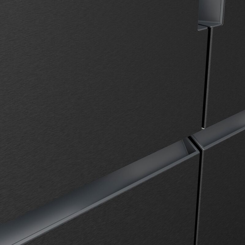 KF96NAXEA iQ300 frittstående kjøle-/fryseskap 183x90 cm, black steel