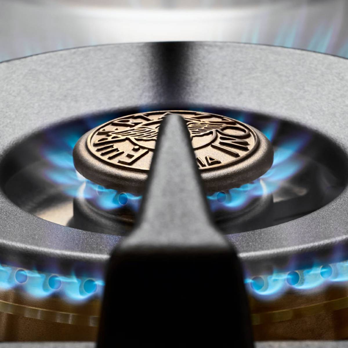 PRO96L2EBIT Professional gaskomfur med dobbeltovn, 90 cm, hvid