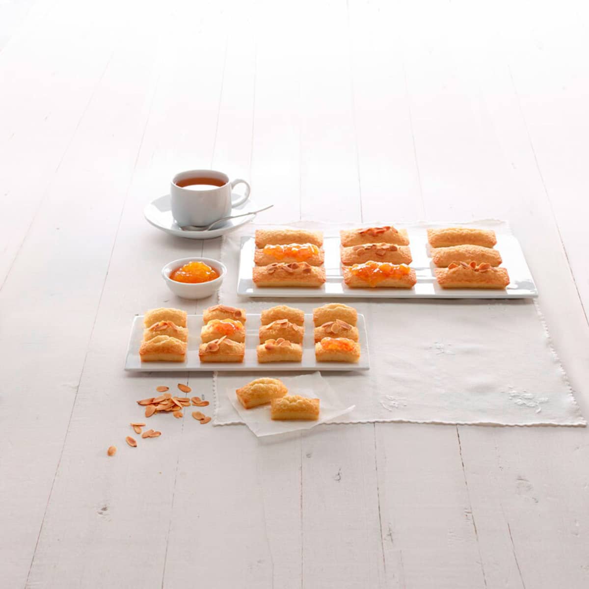 Mini financier silikoneform, sort