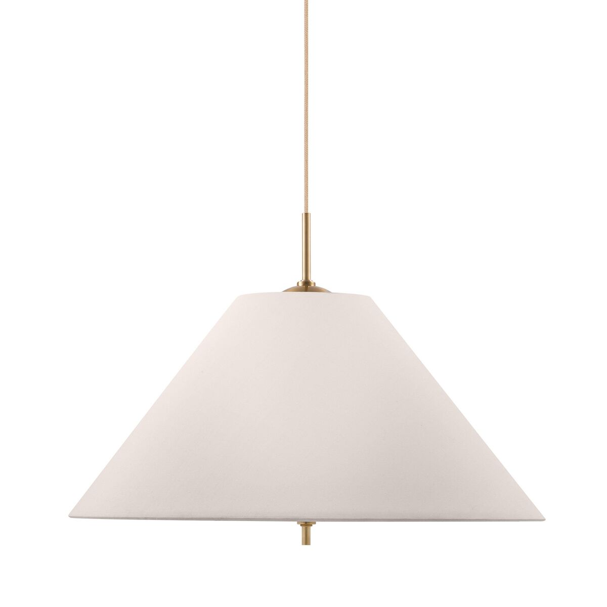 Iris pendel taklampa 50 cm, creme