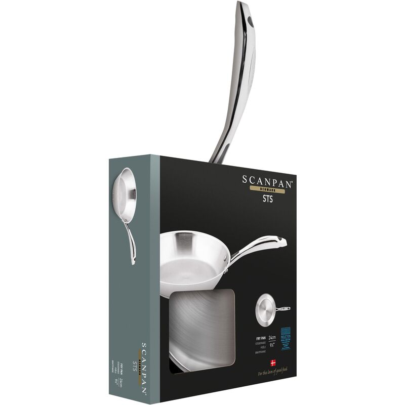 STS paistinpannu 24 cm, ruostumaton teräs