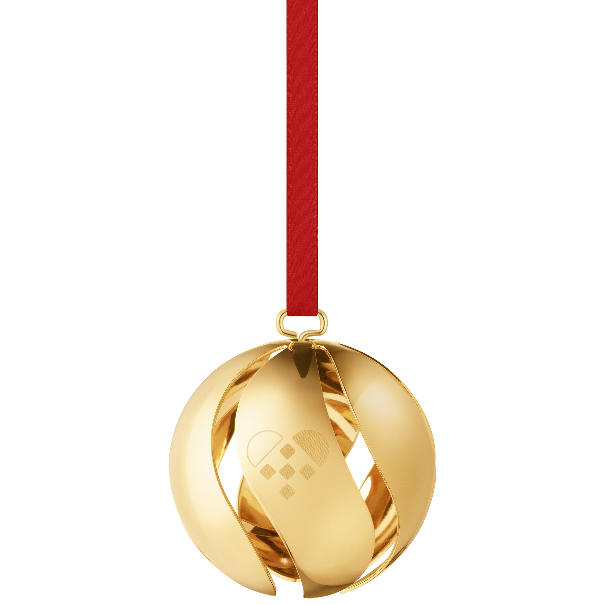 Georg Jensen CC 2025 Julekule, gullbelagt messing