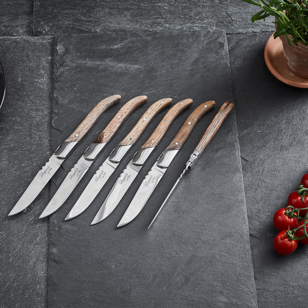 Biffknivset i presentask 6 delar, ek