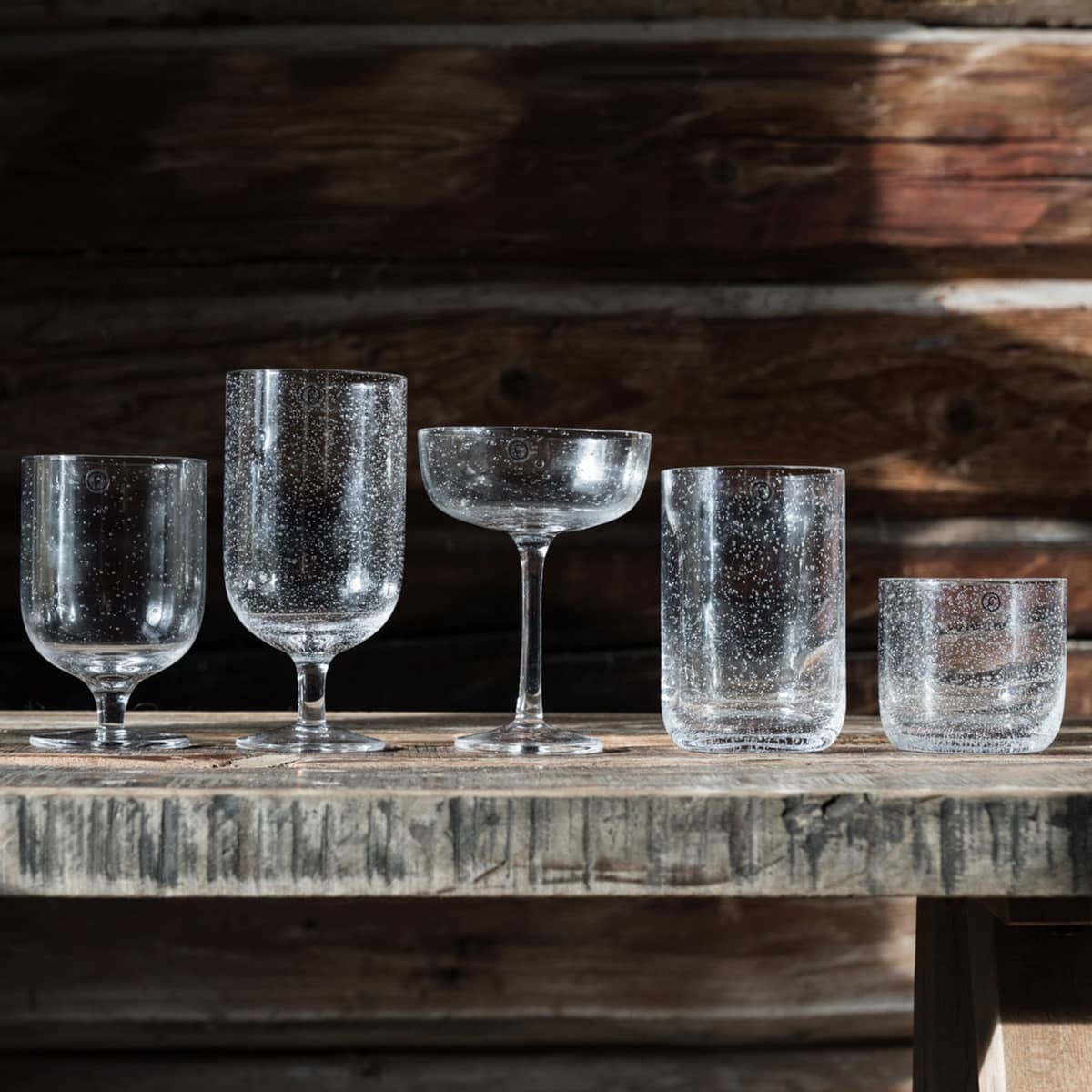 Glas med fod 30 cl 2-pak, bobler
