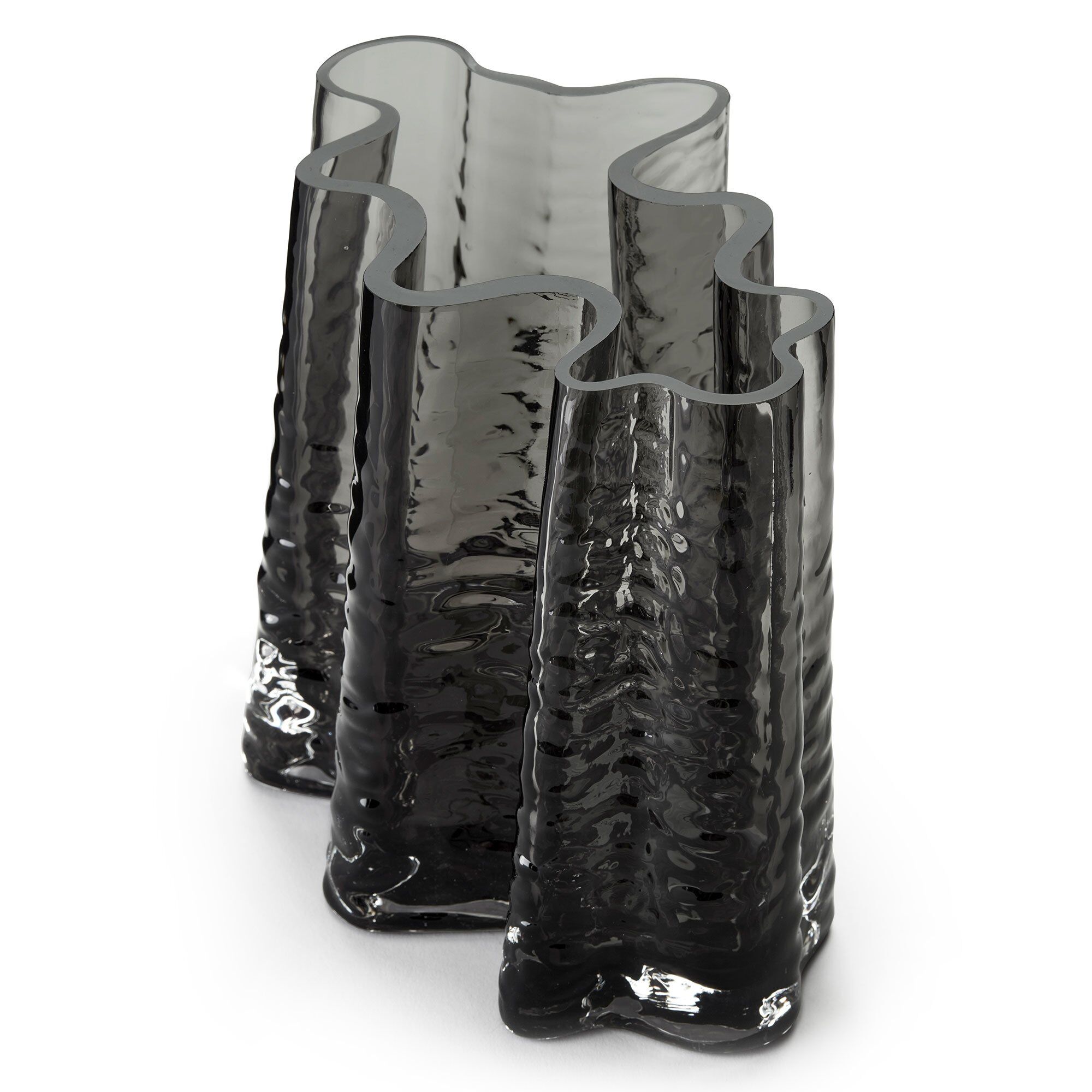 Gry Wide vase, 19 cm, smoke
