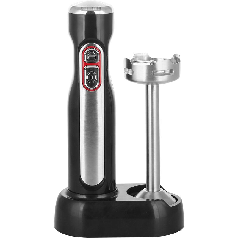 Sladdlös stavmixer + behållare, svart/rostfritt stål