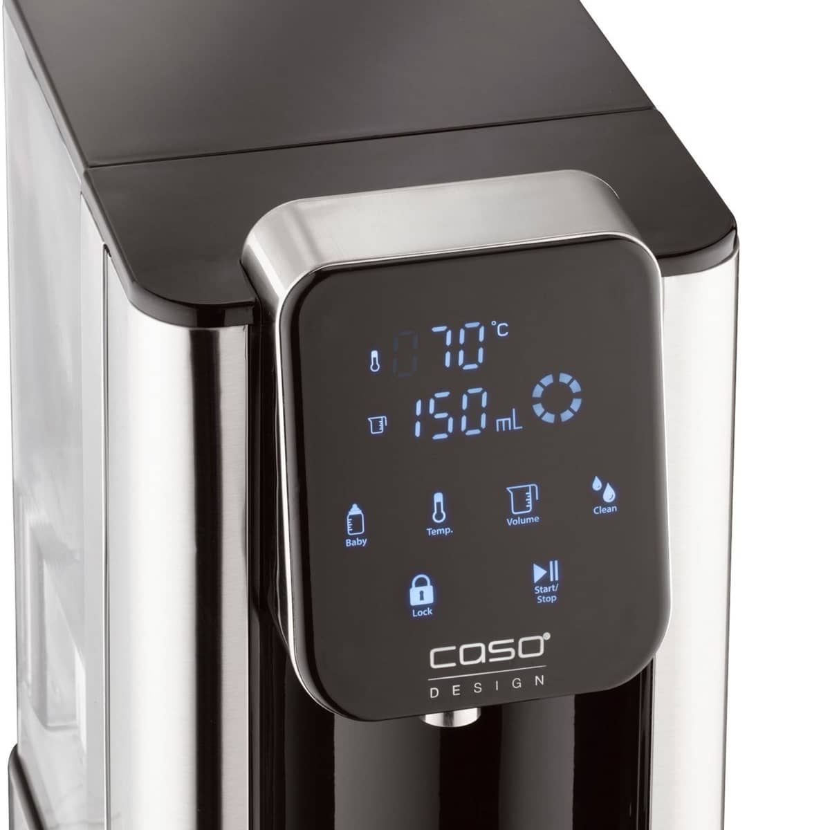 HW660 varmtvandsdispenser 2,7 liter, stål/sort